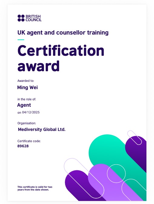 Mediversity Global Achieves British Council Certification